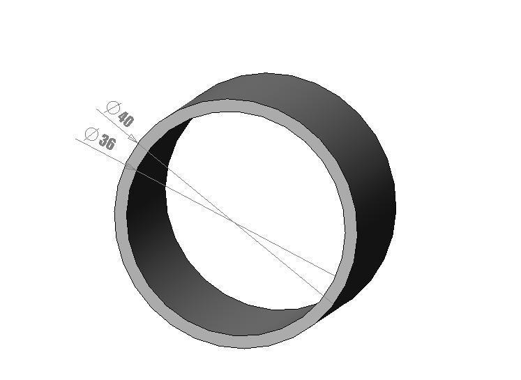 Tube dia. 40